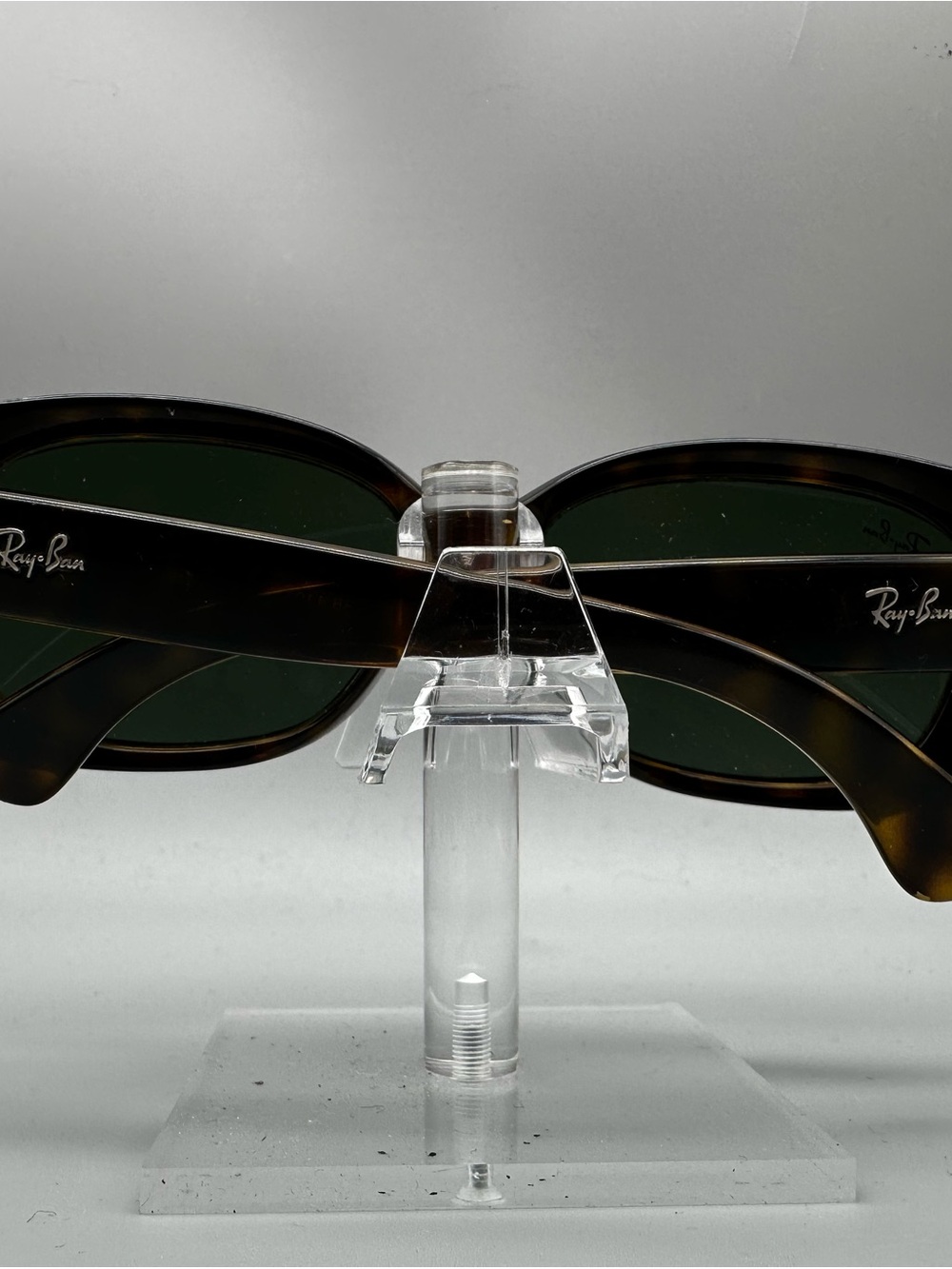 Ray-Ban Jackie Ohh Sunglasses RB 4101 710 Tortoise Shell Green Lens Italy - Picture 2 of 7